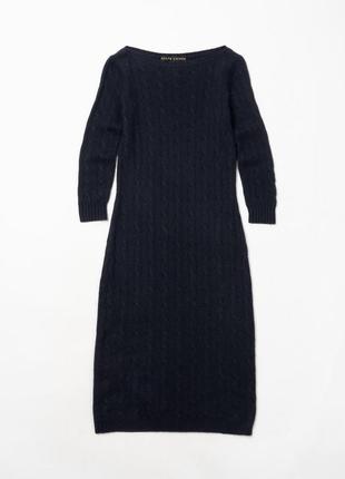 Ralph lauren black &gt; cashmere cable knit sweater dress платья1 фото