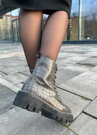 Черевики Skechers boots grey ❄️8 фото