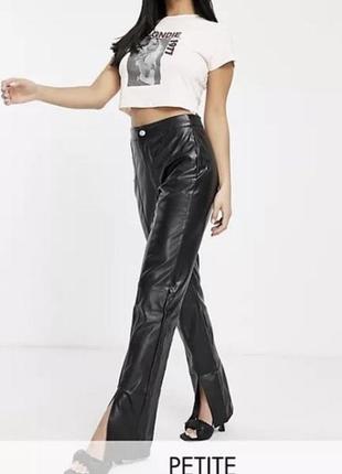 Брюки missguided. 7916/ eu44 pu-кожа