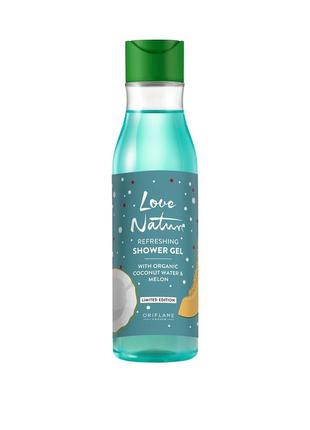 Гель для душа з органічною кокосовою водою та динею