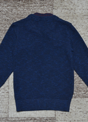 Темно-синий джемпер свитер next для мальчика 5 лет3 фото