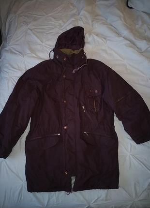 Фиолетовая утепленная куртка/ветровка1 фото