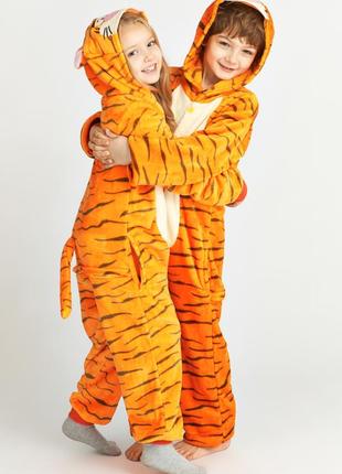 Подарунок для дітей! піжама кігурумі тигр дісней - кенгурумі кенгуру дитячі кигуруми3 фото