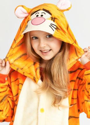 Подарунок для дітей! піжама кігурумі тигр дісней - кенгурумі кенгуру дитячі кигуруми1 фото