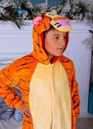 Подарунок для дітей! піжама кігурумі тигр дісней - кенгурумі кенгуру дитячі кигуруми4 фото