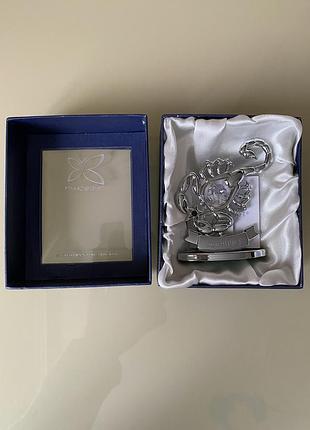 Crystocraft zodiac crystal swarovski, статуэтка знака задиака скорпиона в цвете серебра, кристаллы сваровские original4 фото