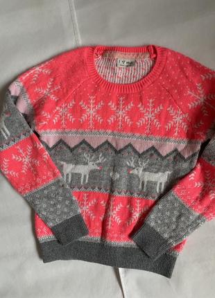 Зимний свитер next на 9-10роков1 фото