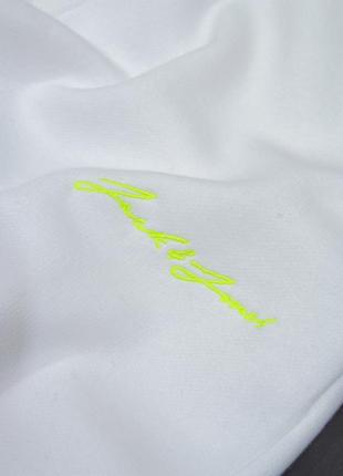 Теплые белые спортивные штаны, с начёсом, на флисе jack & jones осень/зима5 фото