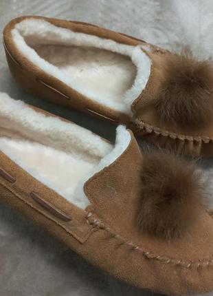 Тапочки домашние осень-зима замш овчина жен.39р.ugg австрии3 фото