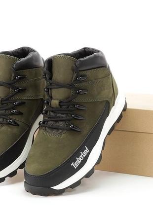 Мужские ботинки timeberland mid boots thermo khaki.2 фото