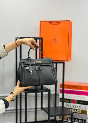 Сумка черная женская в стиле hermes 𝐊𝐄𝐋𝐋𝐘 𝐋𝐀𝐊𝐈𝐒 𝟐𝟖  сумка гермес