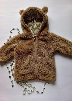 Тепла плюшева кофта з вушками