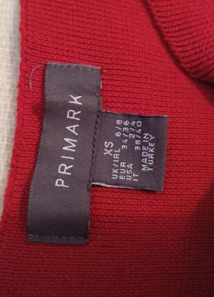 Лонгслів з квадратним вирізом в рубчик primark3 фото