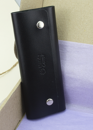 Кожаный мужской подарочный набор ремень обложка ключница