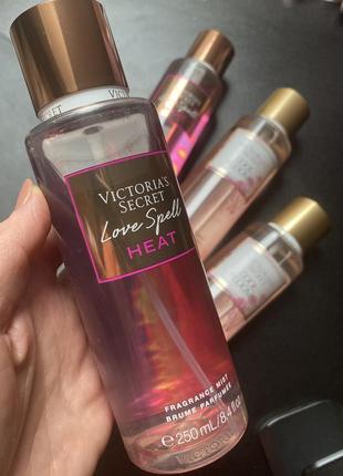 Victoria secret  love spell heat body mist1 фото