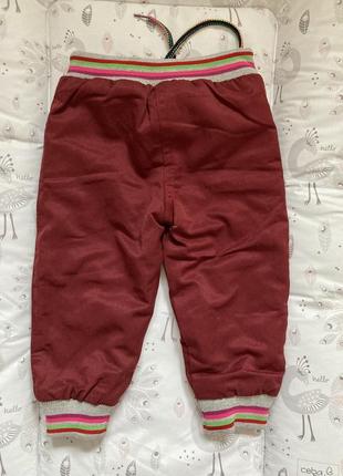 Зимние детские брюки шерсть внутри 68-742 фото