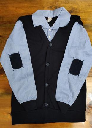 Обманка, светр-сорочка підліткова для хлопчика 13-14років