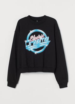 Свитшот на флисе h&amp;m electric dreams