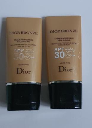 Солнцезащитный крем для лица spf30/spf50 dior bronze