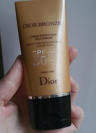 Солнцезащитный крем для лица spf30/spf50 dior bronze2 фото