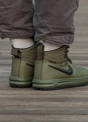 Зимние мужские кроссовки nike lunarforce duckboot haki (термо) 40-41-42-43-44-45-462 фото