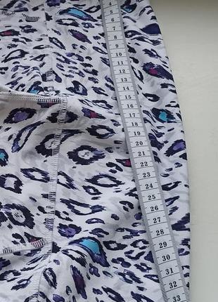 Лосини fabletics power hold on the go leggings purple blue leopard print8 фото