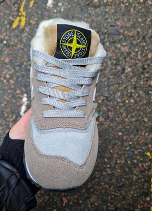 Кросівки new balance 574 stone island топ3 фото