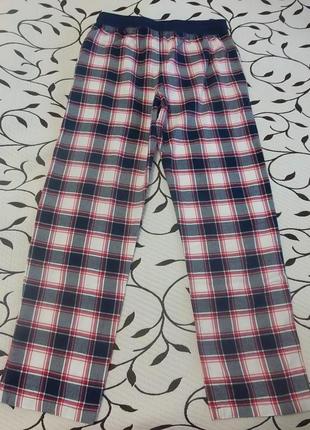 Штаны пижамные фланелевые (100% хлопок) на мальчика 15-16 лет, фирмы m&amp;s3 фото