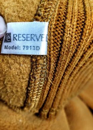 Качественный флисовый свитшот худи свитер реглан с горловиной reserved, р.134см5 фото