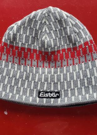 Eisbar австрия мужская теплая зимняя шапка бини шерсть флис1 фото