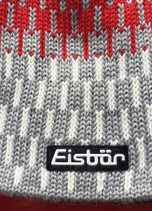 Eisbar австрия мужская теплая зимняя шапка бини шерсть флис2 фото