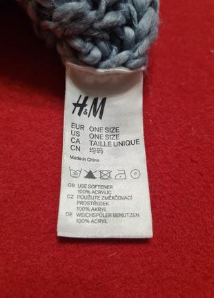 Легкая демисезонная вязаная шапка от h&amp;m8 фото