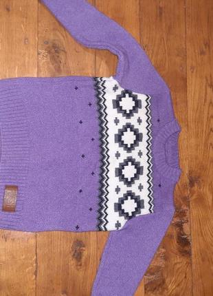Теплый свитер для девочки1 фото