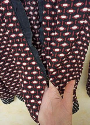 Красивая шелковистая блузка с геометричным рисунком zara6 фото