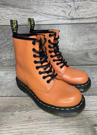 Оригинальные ботинки dr. martens 1460 orange smooth 25714659 36 размер 23 см (23.5)6 фото