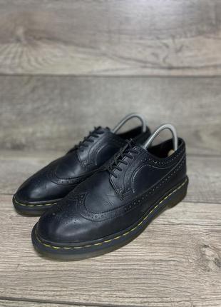 Оригінальні шкіряні туфлі броги dr. martens 3989 42 розмір 26.5 см (27)