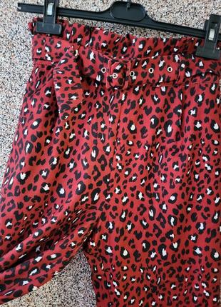 Брюки брюки женские в принт леопард4 фото