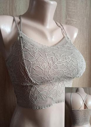 Разные цвета! топы гипюровые с чашками