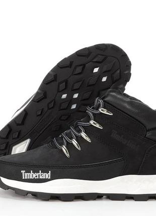 Мужские ботинки timeberland mid boots fur black.3 фото