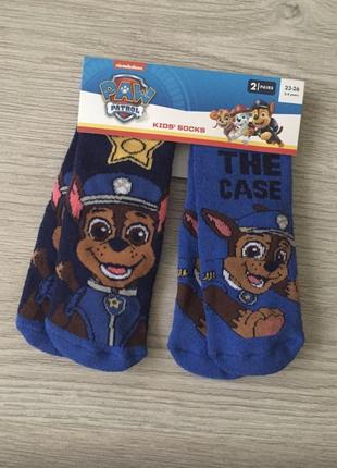 Махровые носки paw patrol р. 23/26, 31/346 фото