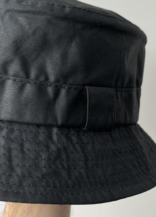 Barbour bucket hat wax navy made in england панама водонепроницаемая защищенная шляпа шляпа вакксированная оригинал новый премиум британия британия3 фото