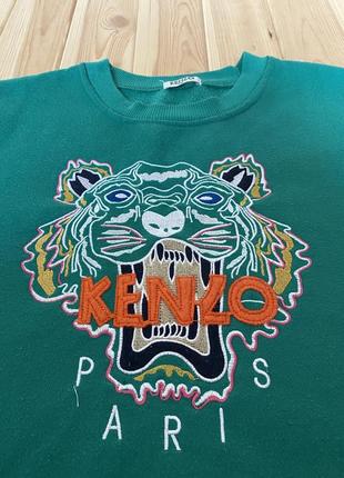 Свитшот kenzo tiger paris с большим логотипом2 фото