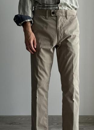 Marks & spencer wide chino pants широкі вільні брюки штани чіноси оригінал зручні комфортні бежеві кежуал стиль цікаві гарні якісні1 фото