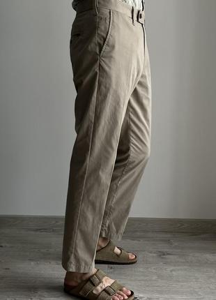 Marks &amp; spencer wide chino pants широкие свободные брюки брюки чинос оригинал удобны комфортные бежевые кэжуал стиль интересные качественные2 фото