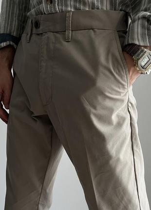 Marks & spencer wide chino pants широкі вільні брюки штани чіноси оригінал зручні комфортні бежеві кежуал стиль цікаві гарні якісні4 фото