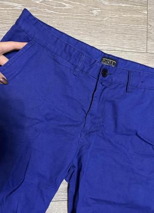 🌌яркие синие коттоновые мужские шорты w362 фото