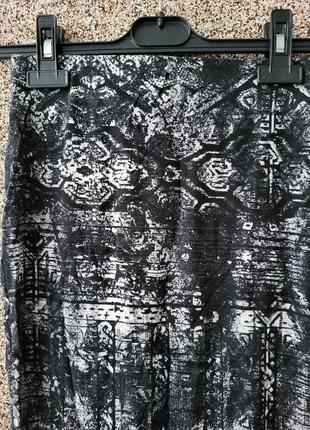 Спідниця міді юбка карандаш в принт2 фото