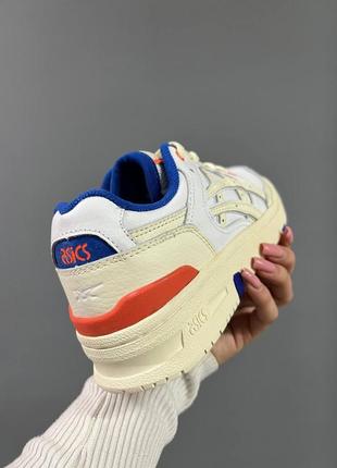 Кроссовки asics kith x ex89 'white blue orange'8 фото