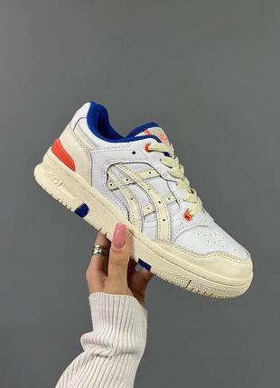 Кроссовки asics kith x ex89 'white blue orange'4 фото