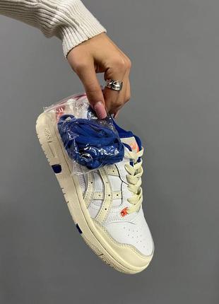 Кроссовки asics kith x ex89 'white blue orange'7 фото